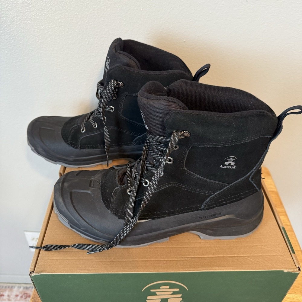 Kamik Men's Empire Lo Snow Boots Sz 11 Ski Snowboarding  Lace Up Water Resistant - Picture 7 of 10